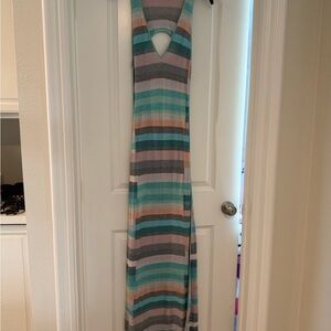 Parker Multicolor Striped Maxi Dress